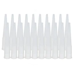 50pcs Mastic / Silicone Sealant Spare Nozzles Plastic Caulking Gun Nozzles Glass Glue Caulking Tips Applicator