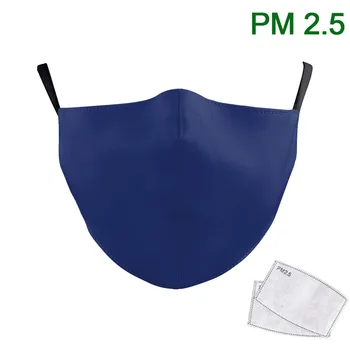 

Washable Mouth Muffle Solid Fabric Face Print Reuable Mask 5 Layer Carbon Shild Dust Filter