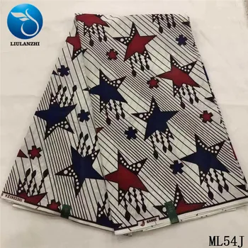 

LIULANZHI Wax Dress 6 yards Wholesale African Wax Print Fabric Free Shipping Prints 2019 Ankara Fabric ML54J16-26