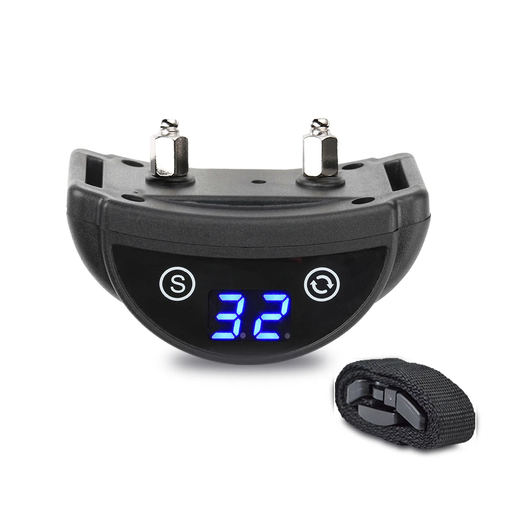 

Paipaitek Automatic Sound Vibrate Anti-bark Collar LED Shock Training Collar Pet Collar Rechargeable Waterproof for S M L Size