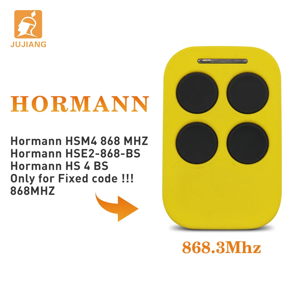 

Clone HSE2-868 HSM4 868.3mhz Fixed code Garage door remote control for HORMANN motor code grabber remotes for gates