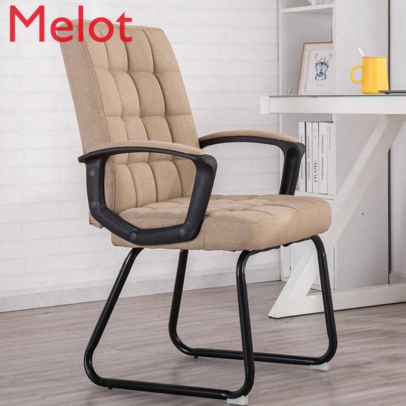 black cover stretch office chair comfortable lazy comfort modern gaming chair swivel high end chaises de bureau home furniture Computer Chair Home Lazy Office Chair Staff Conference Student Dormitory Chair Modern Simple Backrest Chair Bearing 90KG
