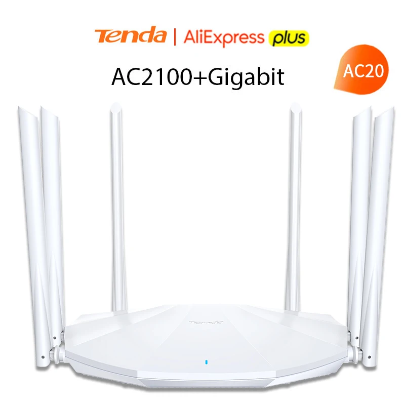 Tenda AC2100 Беспроводной маршрутизатор Gigabit версия двухдиапазонный 2 4G/5G Wi Fi 128 М