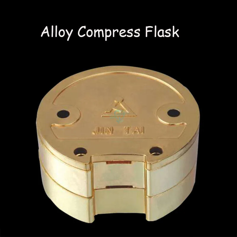 1 Pz Dental Lab Flask Antiaderente Gesso Lega Di Zinco Rame Protesi Flask Press Com Press Flask Su Acrilico Lavoro Di Protesi Parziale