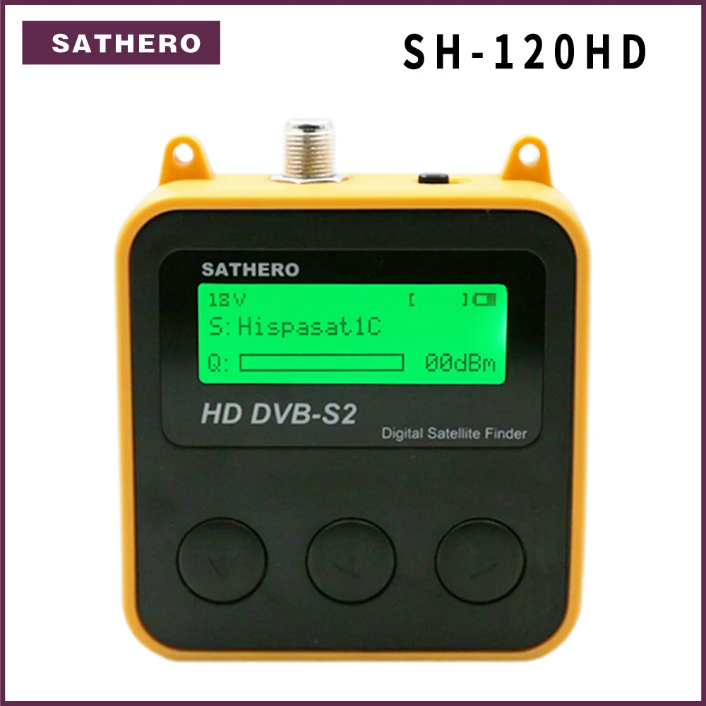 Sathero SH-120HD DVB-S2 высокой четкости цифровой спутниковый искатель портативный satelite Finder метров бесплатная спутниковые программы Sathero SH-120HD DVB-S2 высокой четкости цифровой спутниковый искатель портативный satelite Finder метров бесплатная спутниковые программы