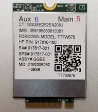 LT4220 T77W676 Snapdragon X12 Cat9 M.2 4G NGFF LTE 450M SPS 917817-001 Módulo para HP EliteBook x2 1030 G3 X360 EliteBook 1030 G3