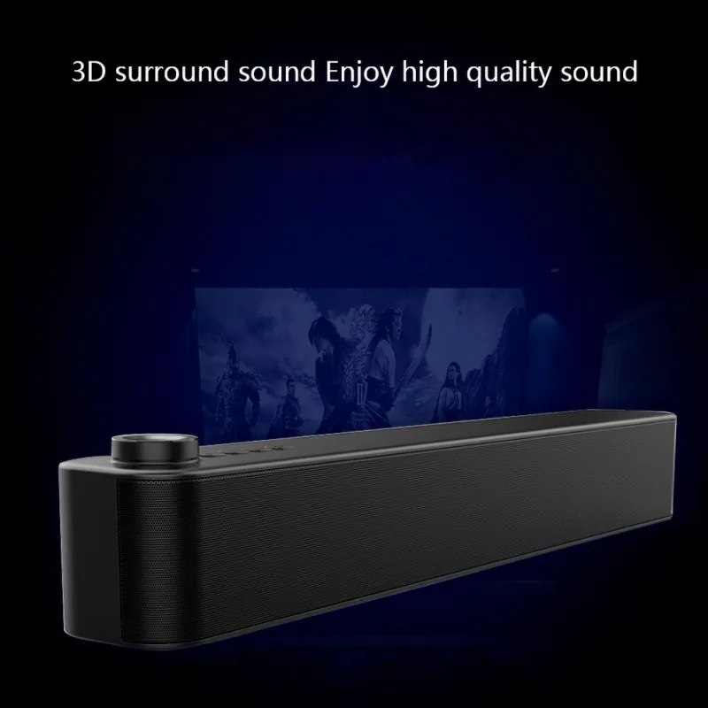 Портативный Bluetooth 5,0 звуковая панель беспроводной динамик FM радио Мощный сабвуфер белый черный
