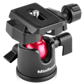 

MINIFOCUS Camera Video Tripod Mini Ball Head 360 Degree Panoramic Ballhead Arca-Type QR Plate for DSLR Camera Camcorder