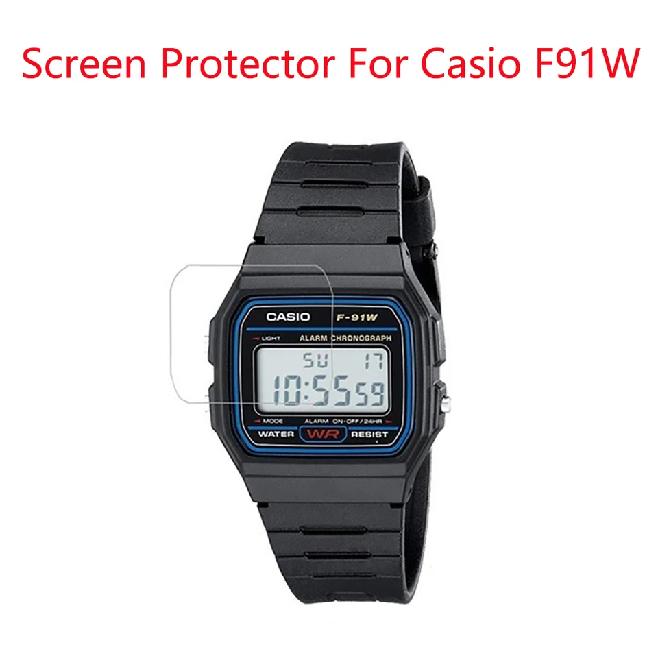 1pcs Nano Lcd Film Guard For Casio F91w F 91w Sports Watch Screen Protector High Definition Anti Shock Protective Film Smart Accessories Aliexpress