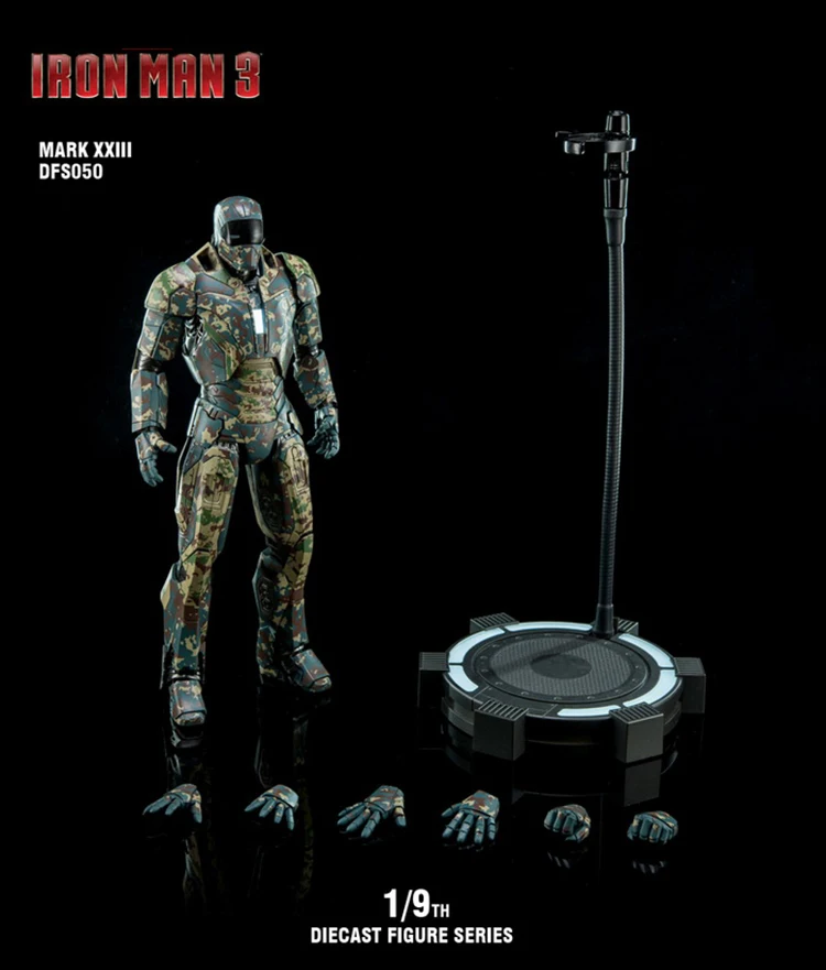 King Arts KA DFS050 1/9 Масштаб литья под давлением Железный человек Mark23 MK23 Коллекционная Фигурка модель для фанатов подарки на праздник