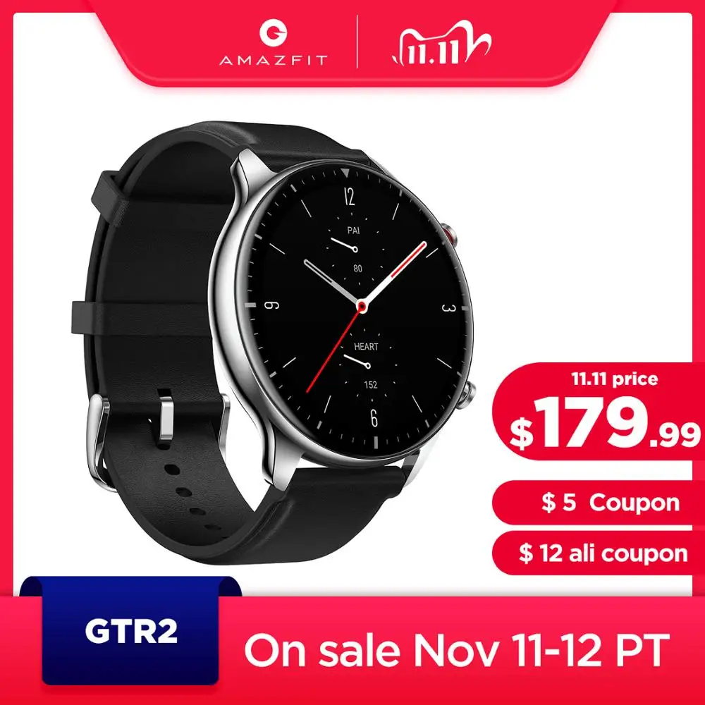 

New Amazfit GTR 2 Smartwatch 14-day Battery Life 1.39â€ AMOLED 326ppi Display Music 5ATM Confident Time Control Sleep Monitoring