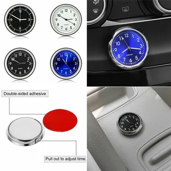 

Car Luminous Quartz Analog Watch Clock Thermometer Dashboard Air Vent Stick-On Clock Purifiable air