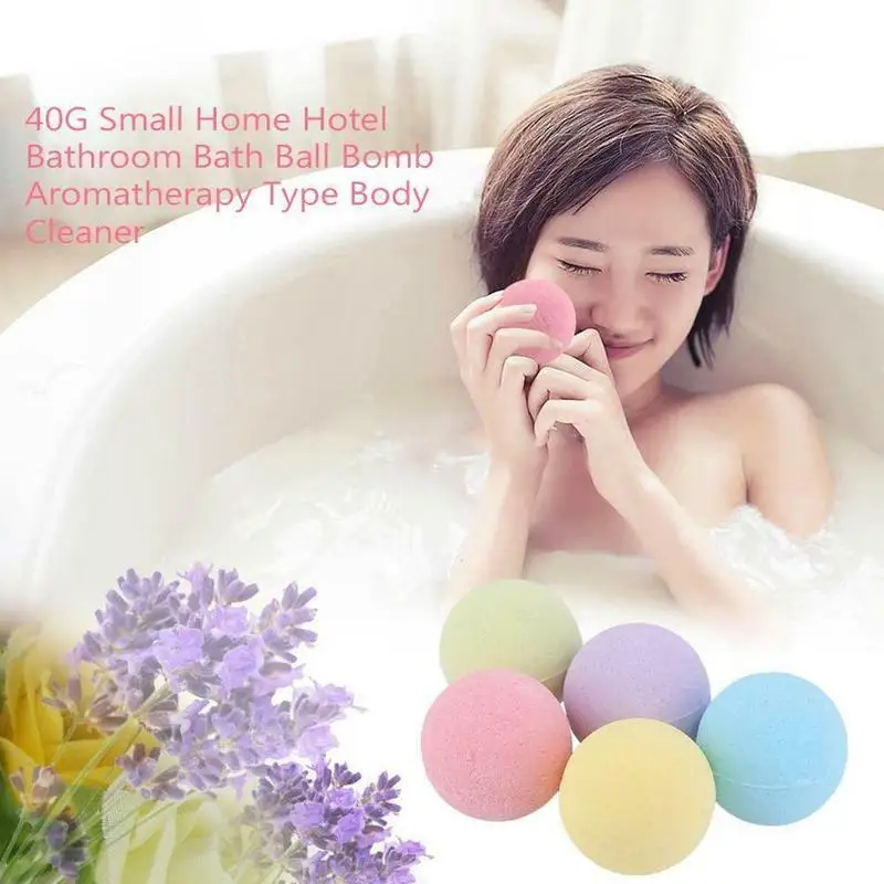 

5 Pcs Bath Salt Ball For Family Home Small Size Bathroom Body Stress Relief Random Color Natural Organic Body Cleaner