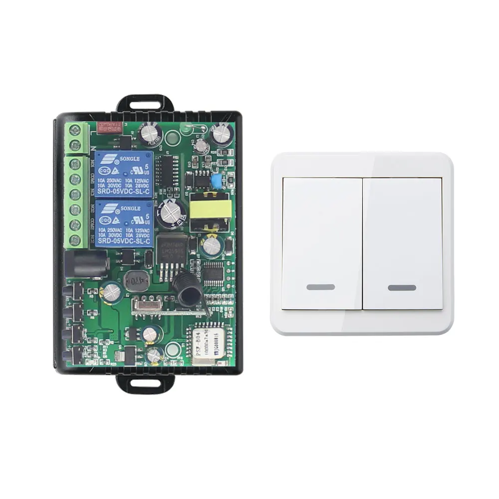 EWeLinK приложение smart life AC220V DC7-36V 433 МГц 2 банды wifi переключатель с пультом дистанционного управления вентилятор, Телевизор, вытяжной вентилятор, DIY - Цвет: wifi-2202-86-2CH