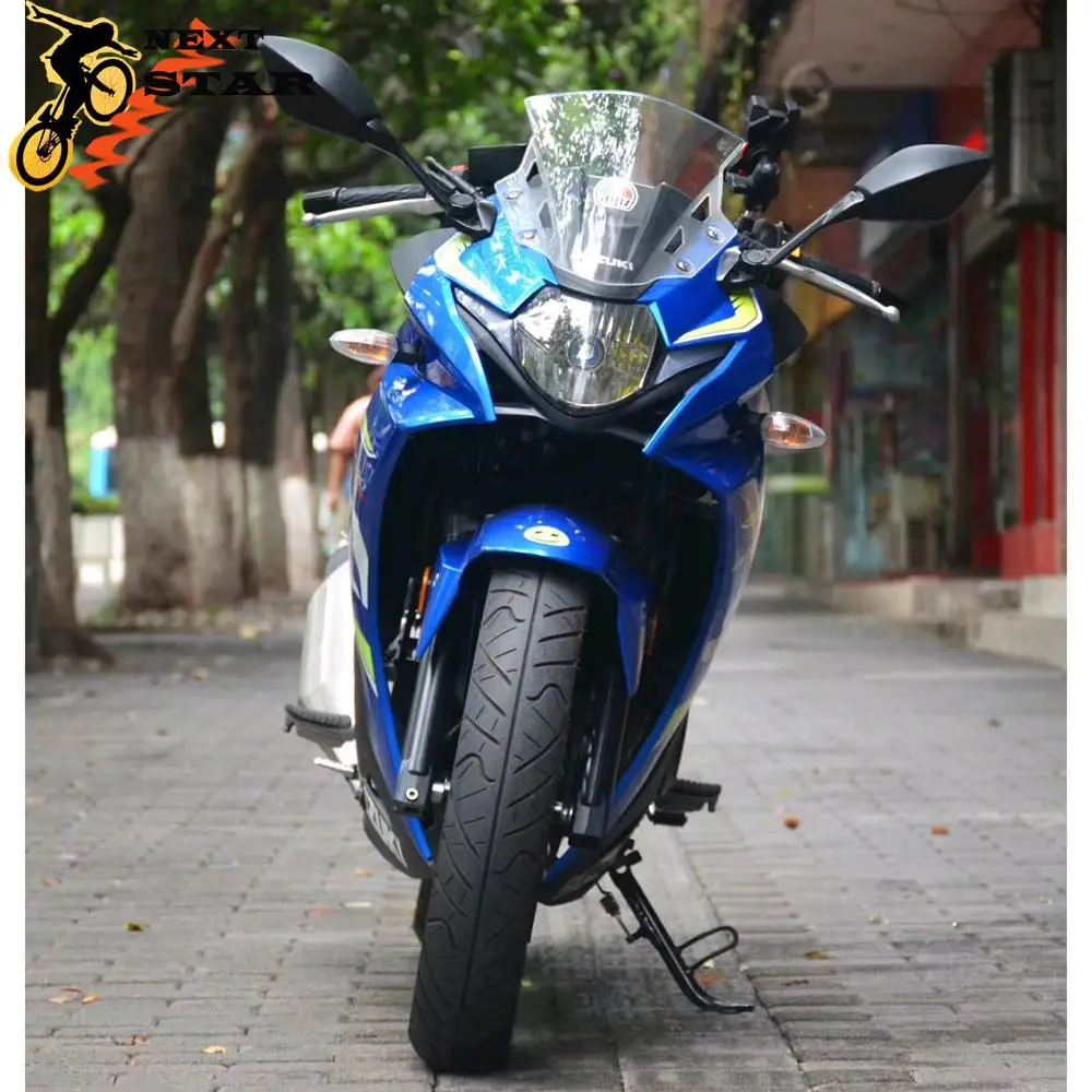 Мотоцикл черный зеркало заднего вида боковые зеркала заднего вида для Suzuki GSX250R GSXR250 GSX 250R Мотокросс Мотоцикл