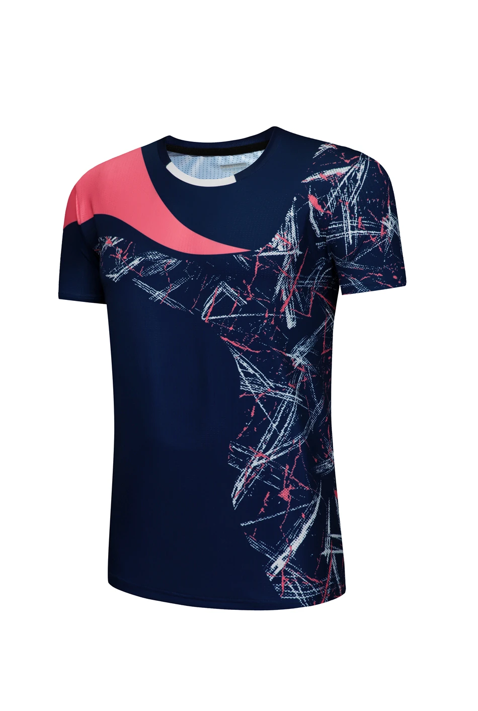 Костюм для бадминтона для мужчин и женщин, одежда для настольного тенниса, быстросохнущие рубашки для бадминтона - Цвет: Men Navy A Shirt