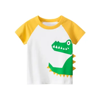

Boys Dinosaur short sleeve t shirt Summer cartoon t-shirt Tops for boys t shirt soft cotton Children's t-shirt kids clothes 2-8T