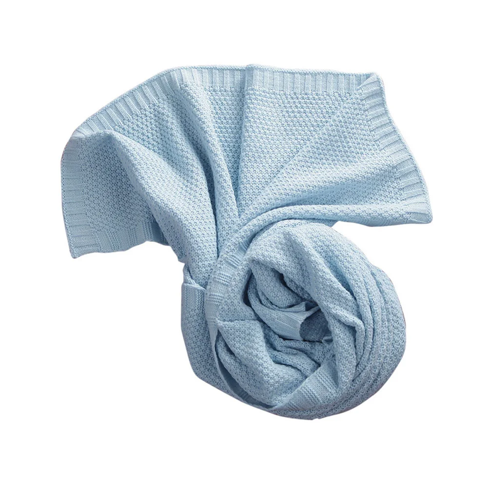 Вязаный для новорожденных крючком пеленать Обёрточная бумага для пеленания Одеяло теплый спальный мешок