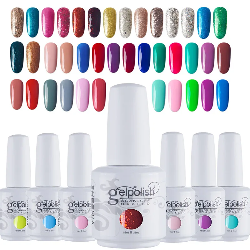  UV Color Gel Polish Nails Gel Polish Semi Permanent Primer Hybrid Top Coat Nail Gel Varnish Gel Pol