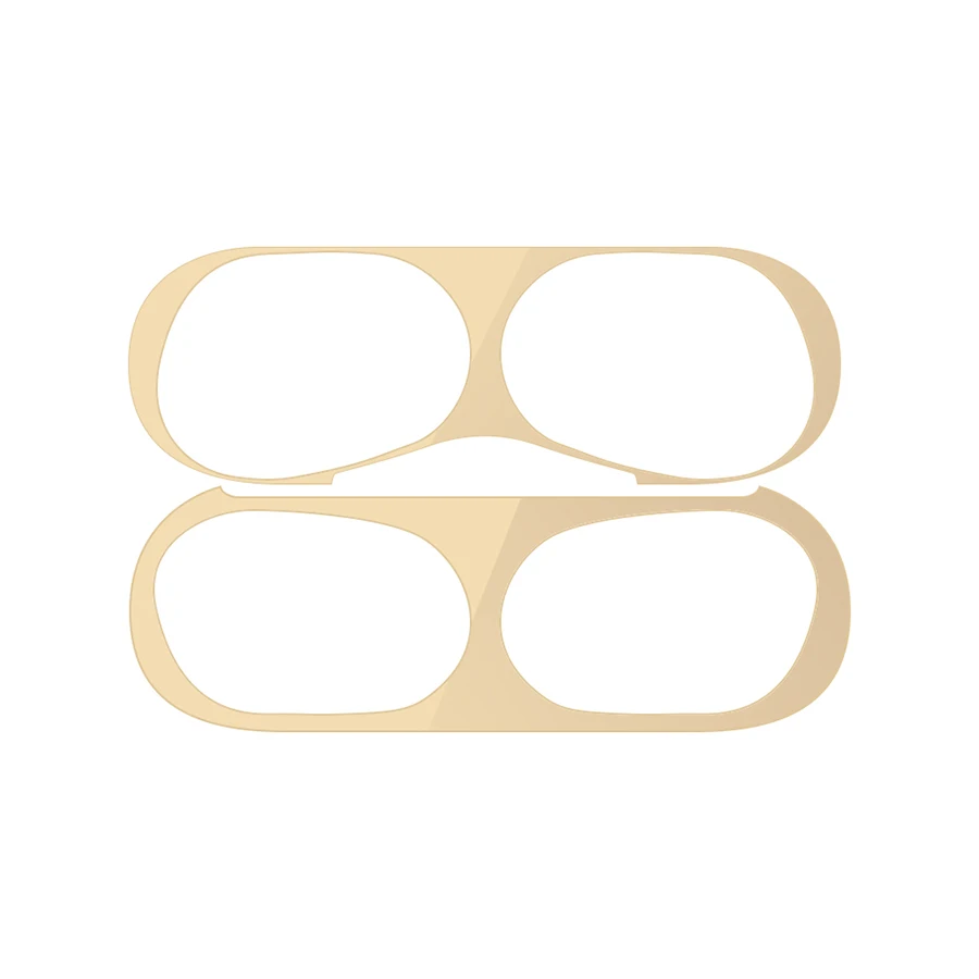 Gold for Airpods 3 1 Набор, металлический пылезащитный чехол-наклейка для Apple AirPods Pro, чехол для наушников, оболочка, защита кожи для AirPods, 3 аксессуара - Цвет: Gold for Airpods 3