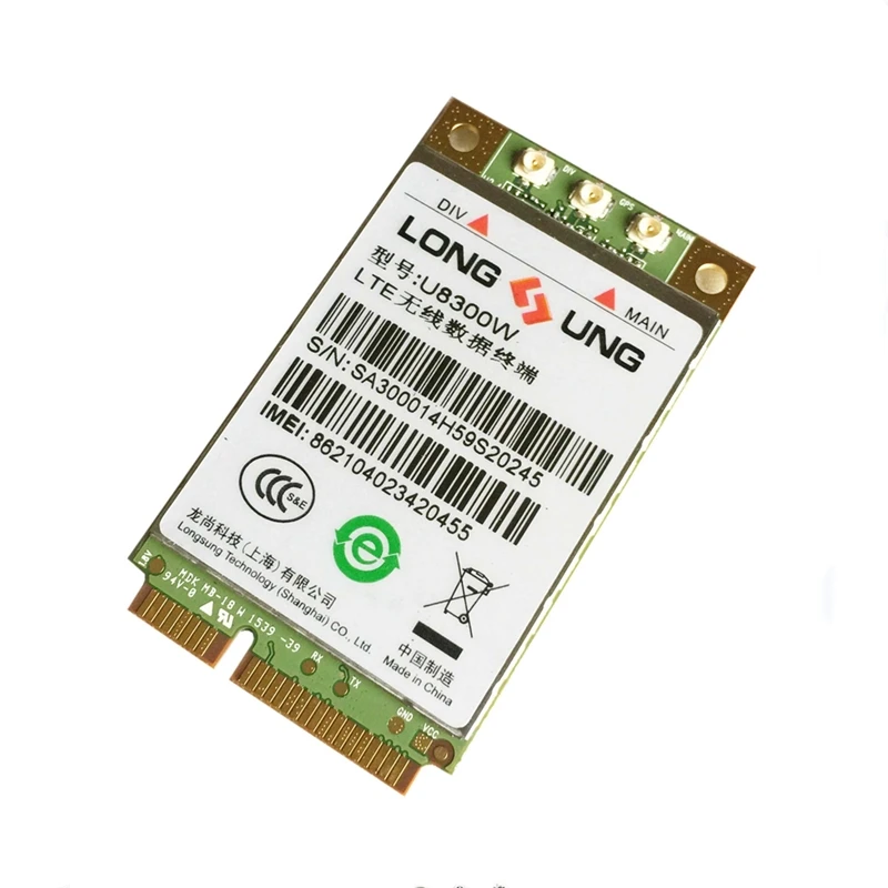 LongSung U8300W 4G LTE minipcie модуль 100% новая и оригинальная поддержка GPS без подделки в