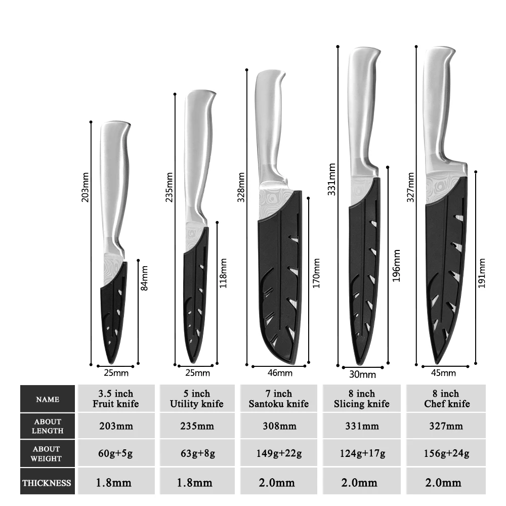 XYj кухонные ножи из нержавеющей стали, нож для очистки фруктов, нож Santoku с острым лезвием, кухонные гаджеты, инструмент для приготовления пищи, аксессуары
