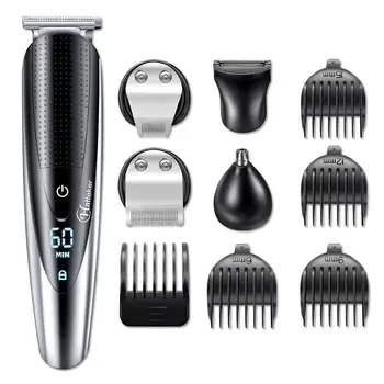 

HATTEKER Professional Hair Trimmer Hair Clipper for Men Rechargeable electric razor 5 in 1 Nose Ear Hair Trimmer hair Cutting