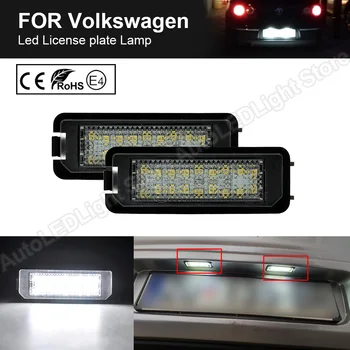 

2X For VW Amarok Eos Golf5 Golf6 Golf7 New Beetle Polo Passat Scirocco Lupo LED Number License Plate Light Kit Canbus Error Free