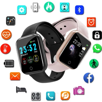 

New Smart Watch Women Men Smartwatch For Android IOS Electronics Smart Clock Fitness Tracker Silicone Strap Smart-watch Hours