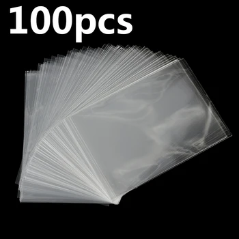 

100Pcs Clear Resealable Bakery Candy Cello Bags Plastic Envelope Cookie Packaging Bags Jewelry Pouch 11.5X8cm