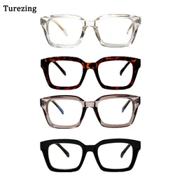 Turezing 4 Pack Plastic Rectangle Blue Light Blocking Computer Glasses Men's and Women's Anti-UV Goggles Diopter 0-400