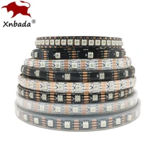 WS2813(WS2812B обновление) цветных(RGB) светодиодных лент: 30/60/144 Пиксели/светодиодов/м двойной сигнальный светодиод индивидуальный адресат WS2812 IC DC5V