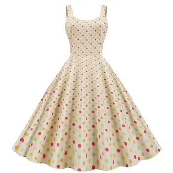 

2020 Sling Sexy Wave Point Casual Print Party Swing Dress party dress bodycon dress -JY