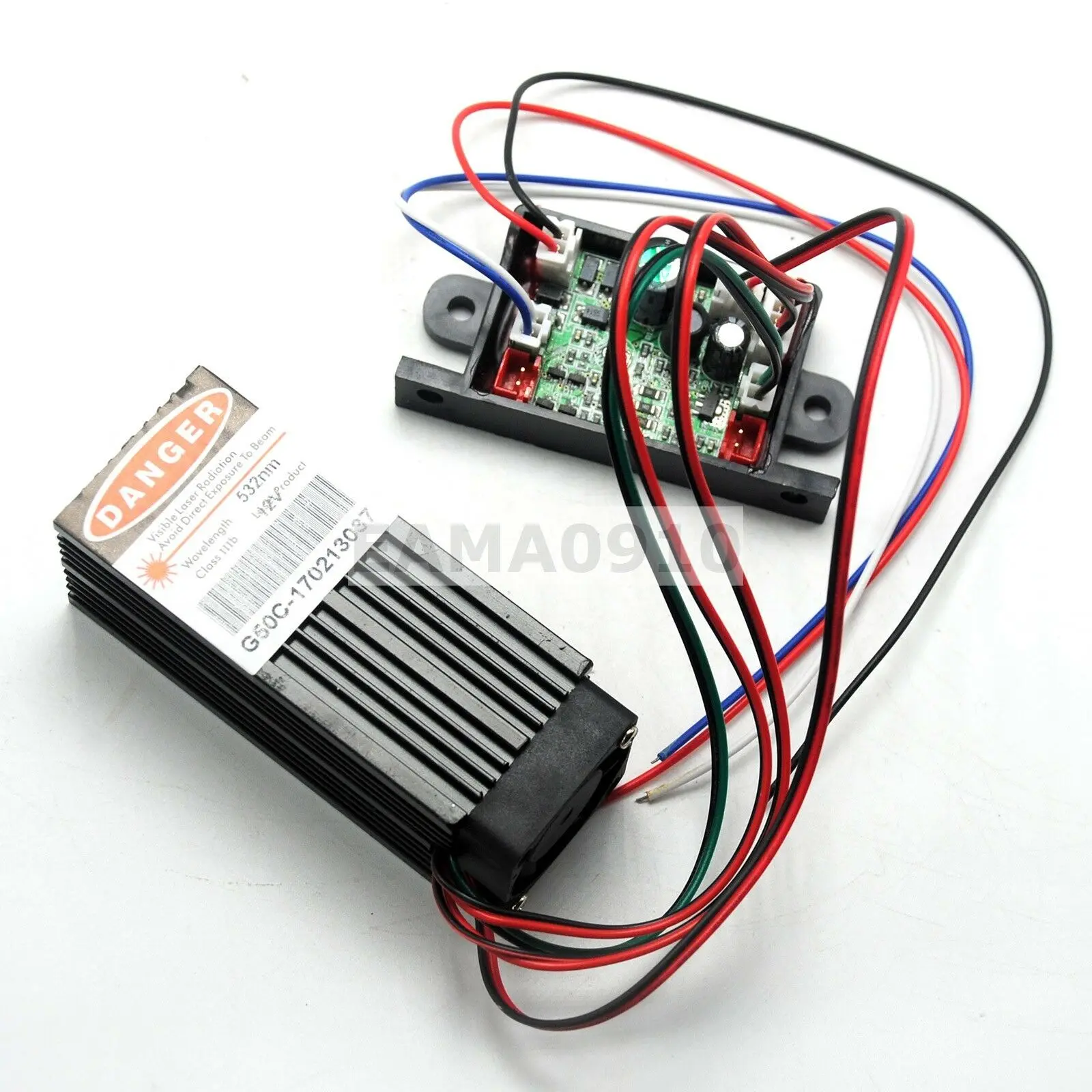 그린 레이저 도트 모듈, TTL 12V 팻 빔 바, 무대 조명, 532nm, 60mW