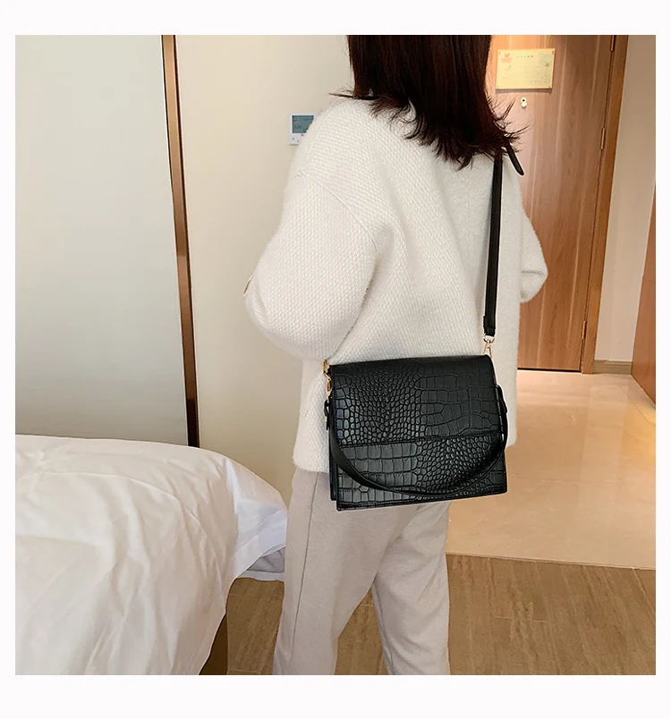 Bolsa Mujer, сумки для женщин, роскошные сумки, женские сумки, дизайнерские, крокодиловый узор, кожа, сумка через плечо, сумка-мессенджер