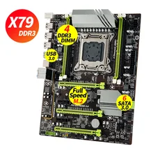 HONUA X79 Turbo V1.03  Motherboard,ATX Chip,4 *16G DDR3, SATA*6 , LGA 2011, Support REG ECC Memory