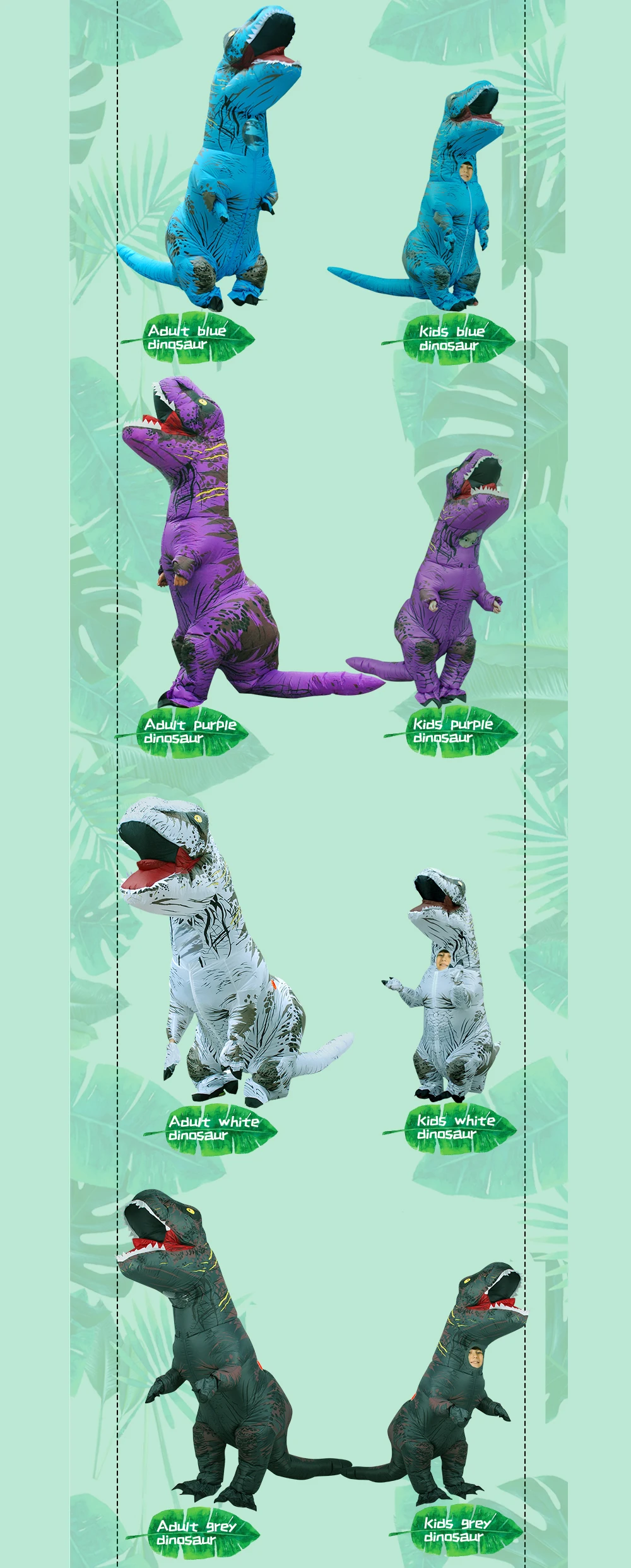 T-Rex Dinosaur Inflatable Costume Suits