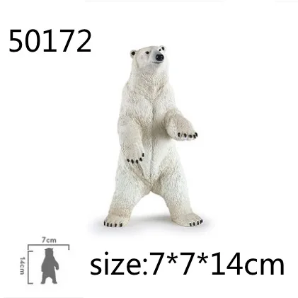Papo wild animal пластиковая модель моделирование, игрушечный тигр, Лев, медведь Гепард, животное модель - Цвет: 50172