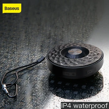 

Baseus Mini Speaker Portable Bluetooth Outdoor Waterproof Bass sound Sports Music Player 3D Stereo Aux Audio Wireless Speaker