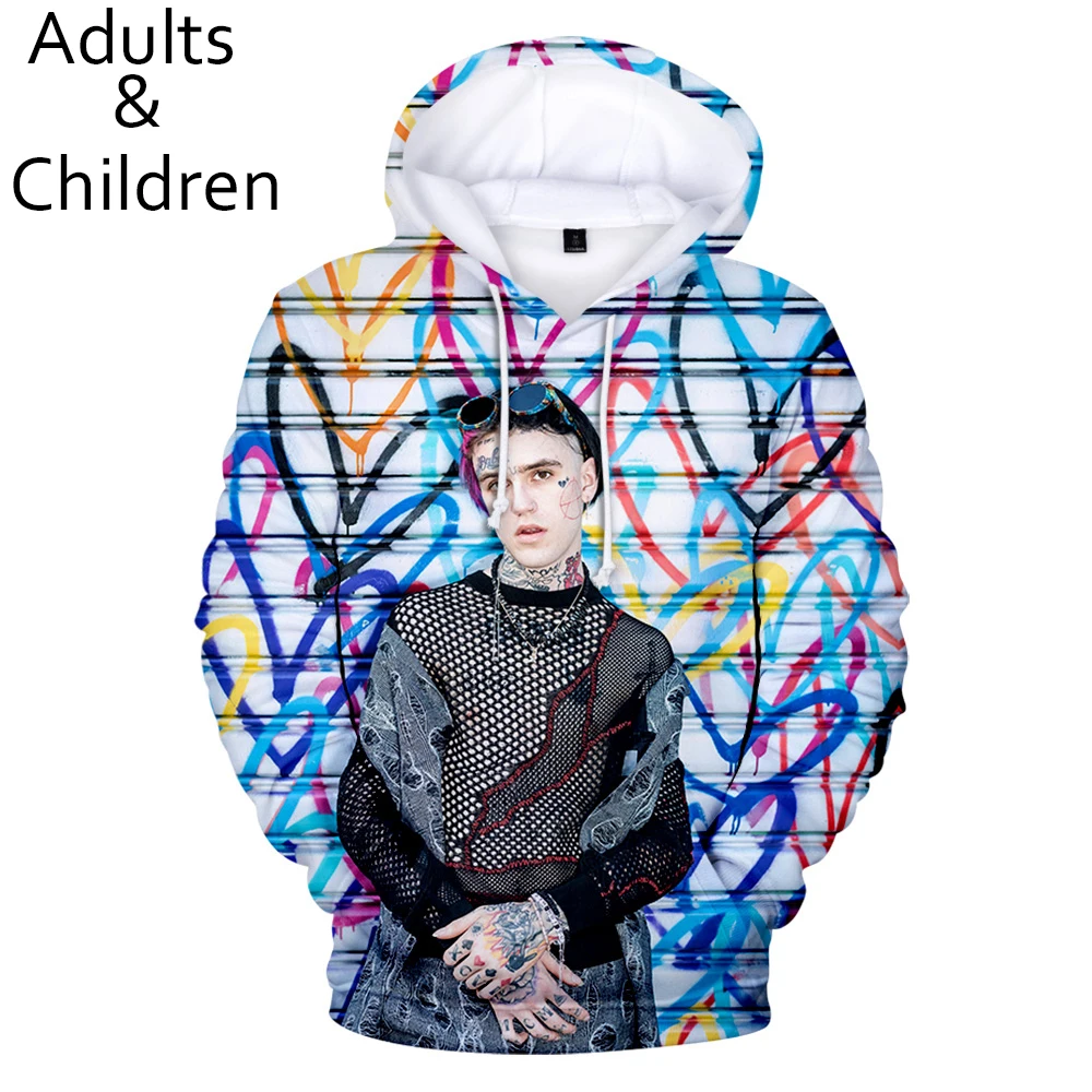 Популярные модные толстовки 3D lil peep для мужчин и женщин детский удобный пуловер
