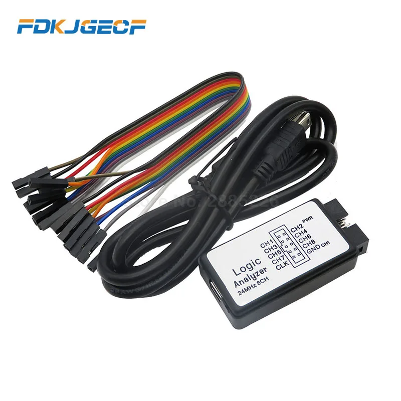 USB Logic SCM 24MHz 8 Channel 24M/seconds Logic Analyzer Debugger for