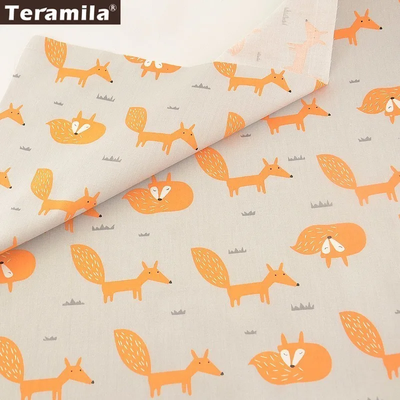 1pcs 50x160cm Teramila хлопок ткани метров 50x160 см животных мультфильм дизайн Telas DIY Лоскутная Ткань Ремесло Tissus Qulits Швейные простыни - Цвет: 1pcs 50x160cm