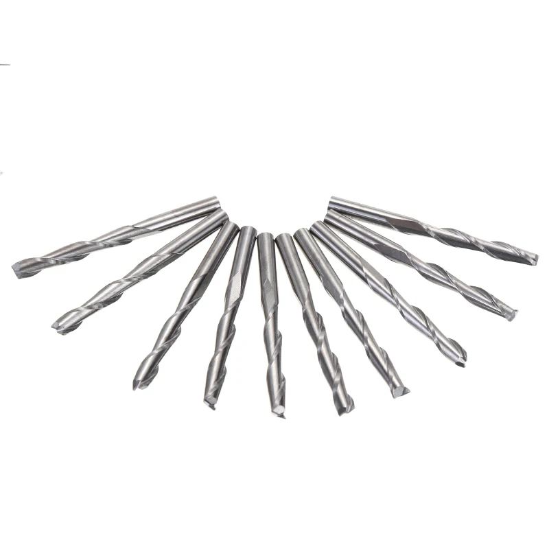 Концевая фреза с 2 канавками 22 мм 10 шт. диаметр 3 175 мм|router bit|cutter router bit2 flute |