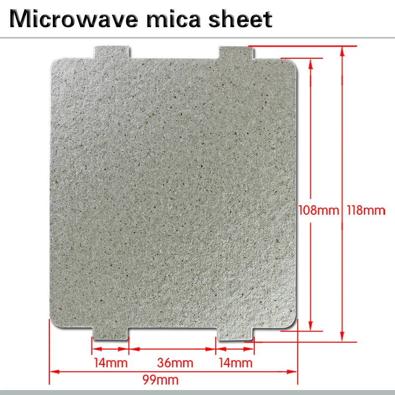 Microwave Oven Mica Sheet Microwave Oven Spare Parts 5pcs 9.9cm*10.8cm For Galanz Midea Panasonic LG etc.