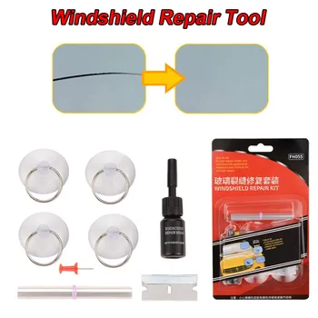 

Car Windshield Repair Kit Auto Window Glass Anti-scratch Repair ToolsCrack Restore Glass Window Repair Resin Glue