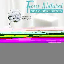 

1pc 100g Handmade Goat Milk Silk Soap Shrink Pores Whitening Anti Moisturizing Face Soap Treatment Mites Remover Cleane Oil F0c4