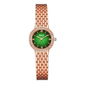 

Luxury Fashion Shining Rhinestone Women's Watches Stainless Steel Rose Gold Bracelet Female Quartz Wristwatches Relojes Mujer