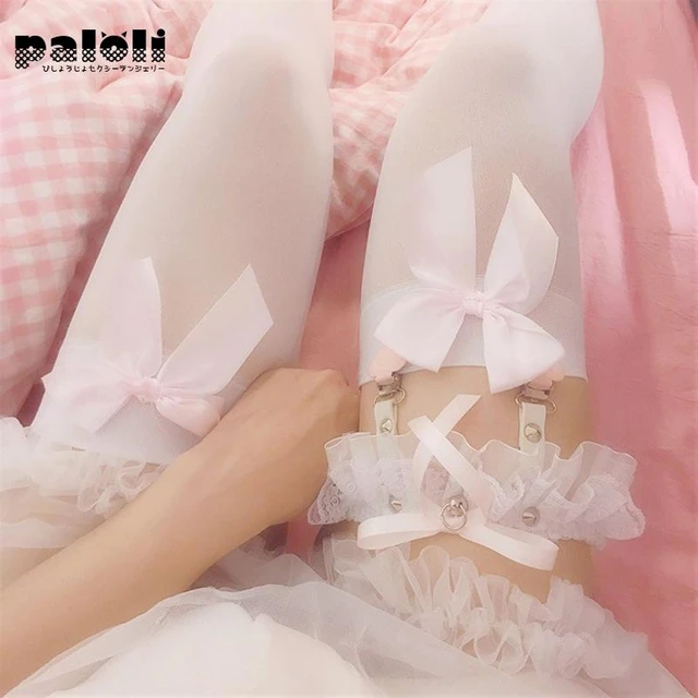 Paloli Heart Sexy Thigh Ring Accessories Japanese Girl Lace Suspender Socks Clip European American Leg Ring Garter - AliExpress