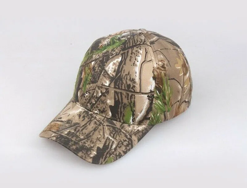 

Camouflage Hunting Cap Tactical Accessories Military Leaves Camo Cotton Hat Summer Anti-UV Fishing Birdwatching