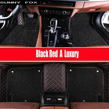 

Car floor mats Case for Volkswagen 206 207 308sw 3008 4008 508 rcz 5D Waterproof car-styling leather Anti-slip carpet liners